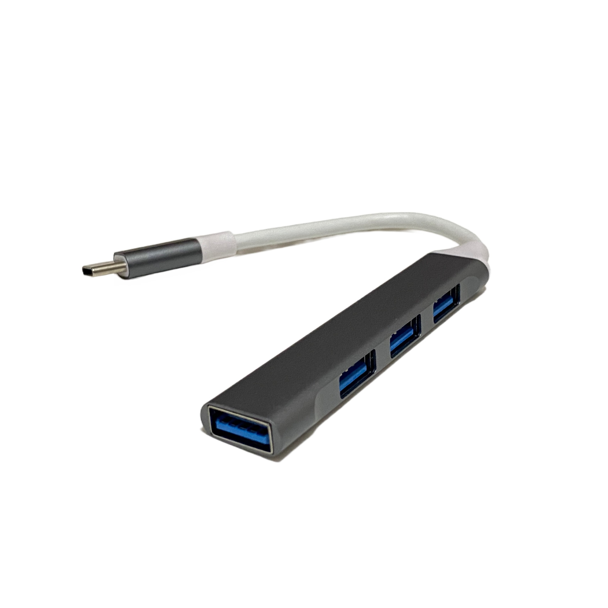 Imagine pentru Adaptor USB Hub, de la USB-C la USB cu 4 iesiri, Argintiu
