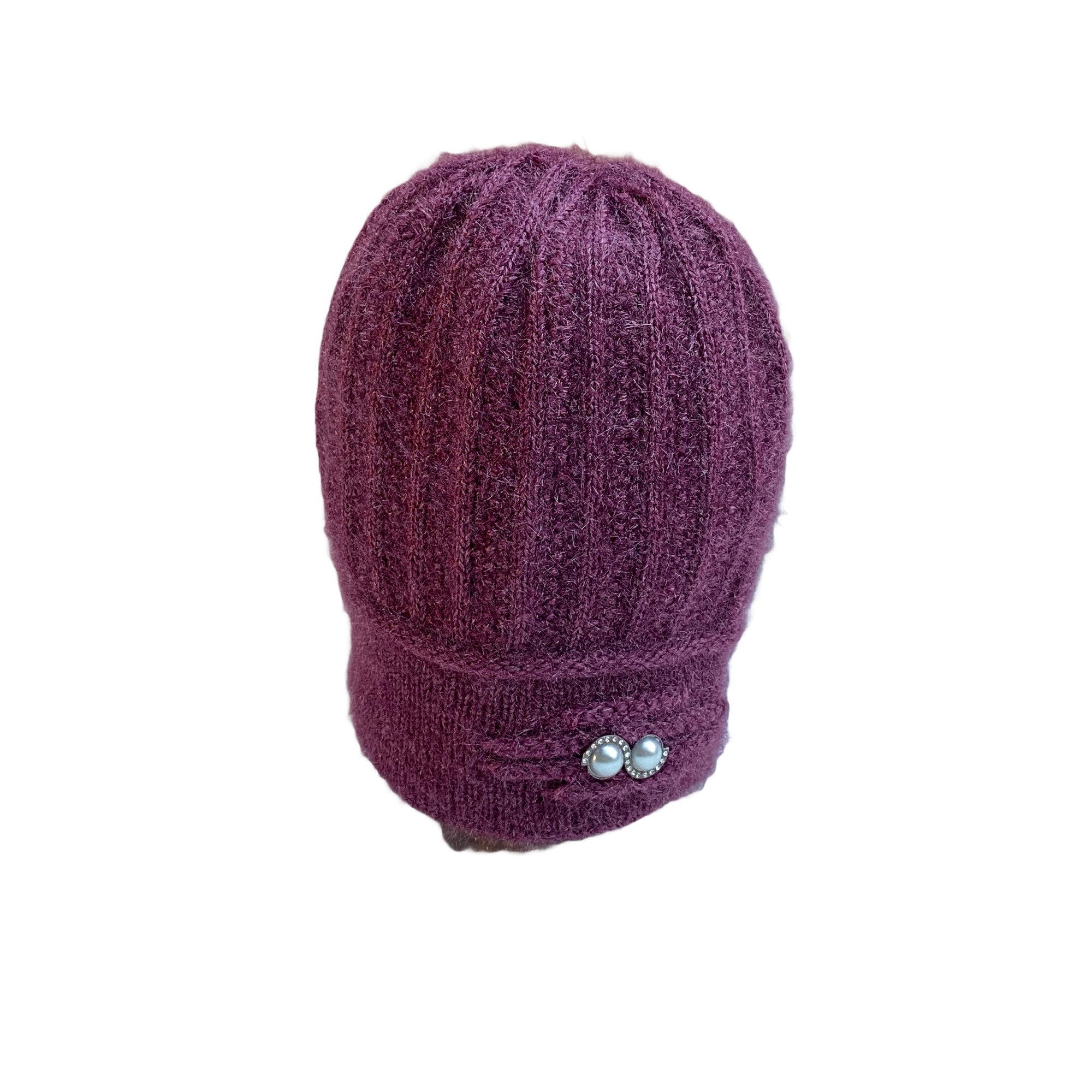 Imagine pentru Caciula dama de iarna cu captuseala, fina, elastica si moale, marime universala, culoare Liliac