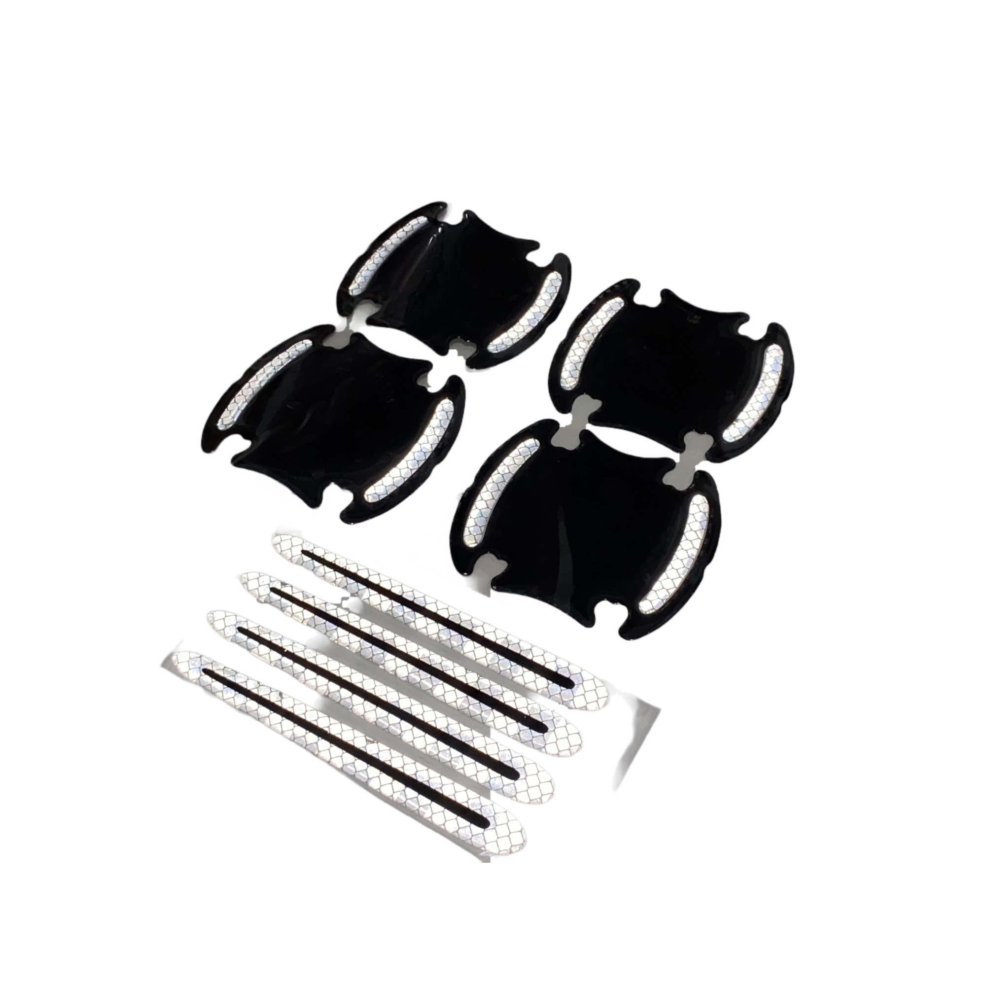 Imagine pentru Kit protectie zgarieturi maner portiera, set de 8 bucati, alb