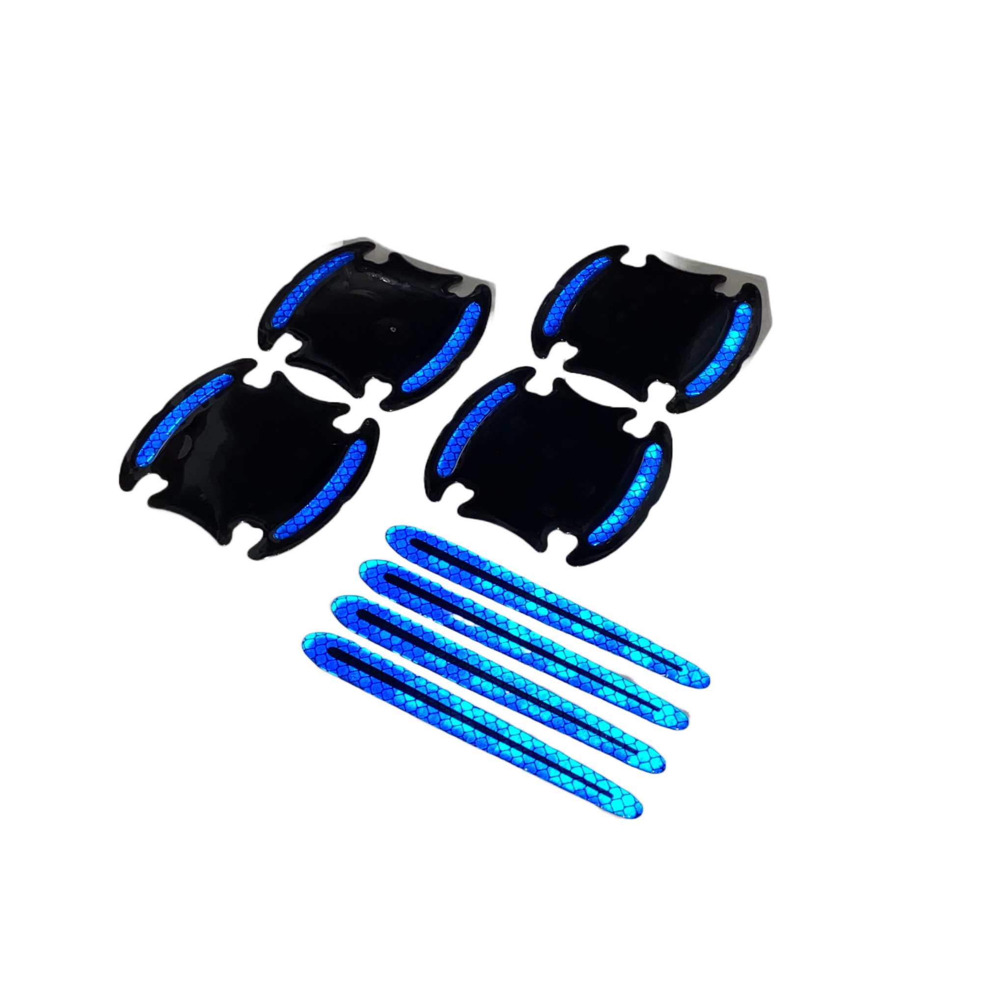 Imagine pentru Kit protectie zgarieturi maner portiera, set de 8 bucati, albastru