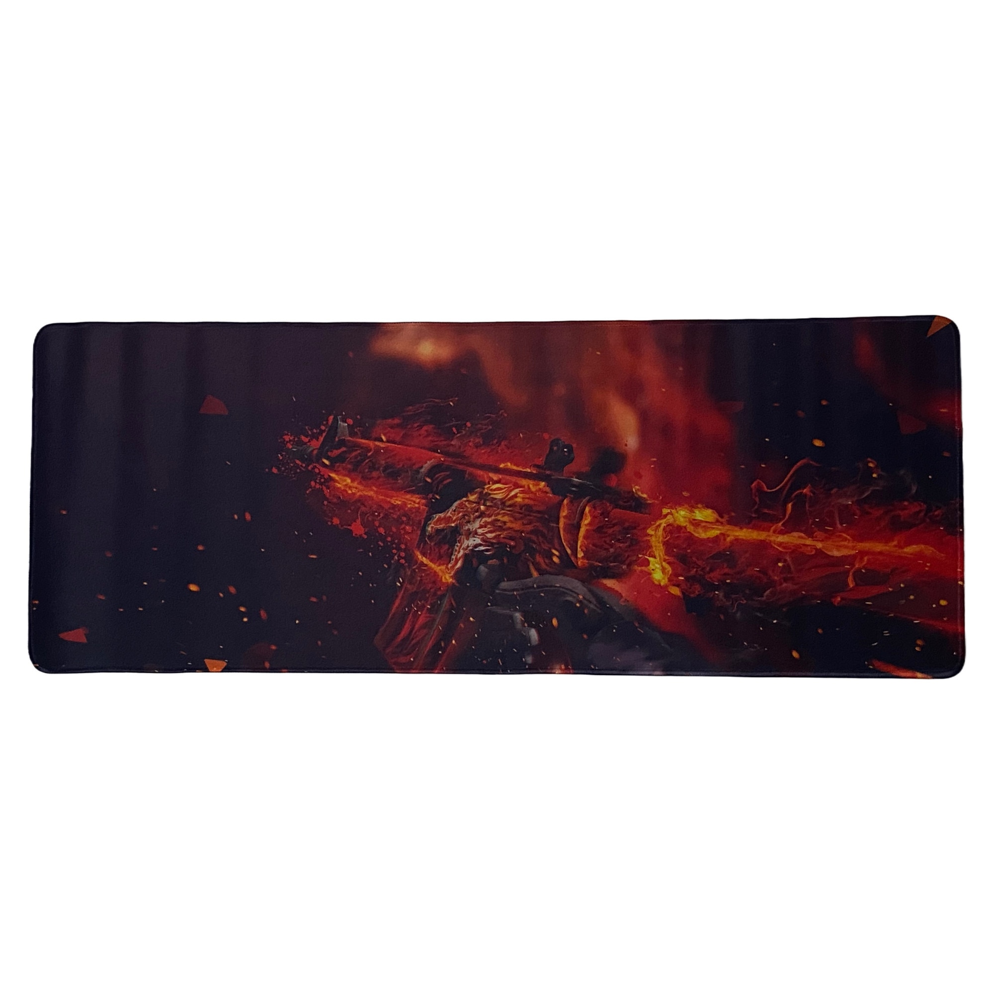 Imagine pentru Mousepad format Deskmat pentru gaming, Red Shadow and Mist Gun 800 x 300 x 2 mm