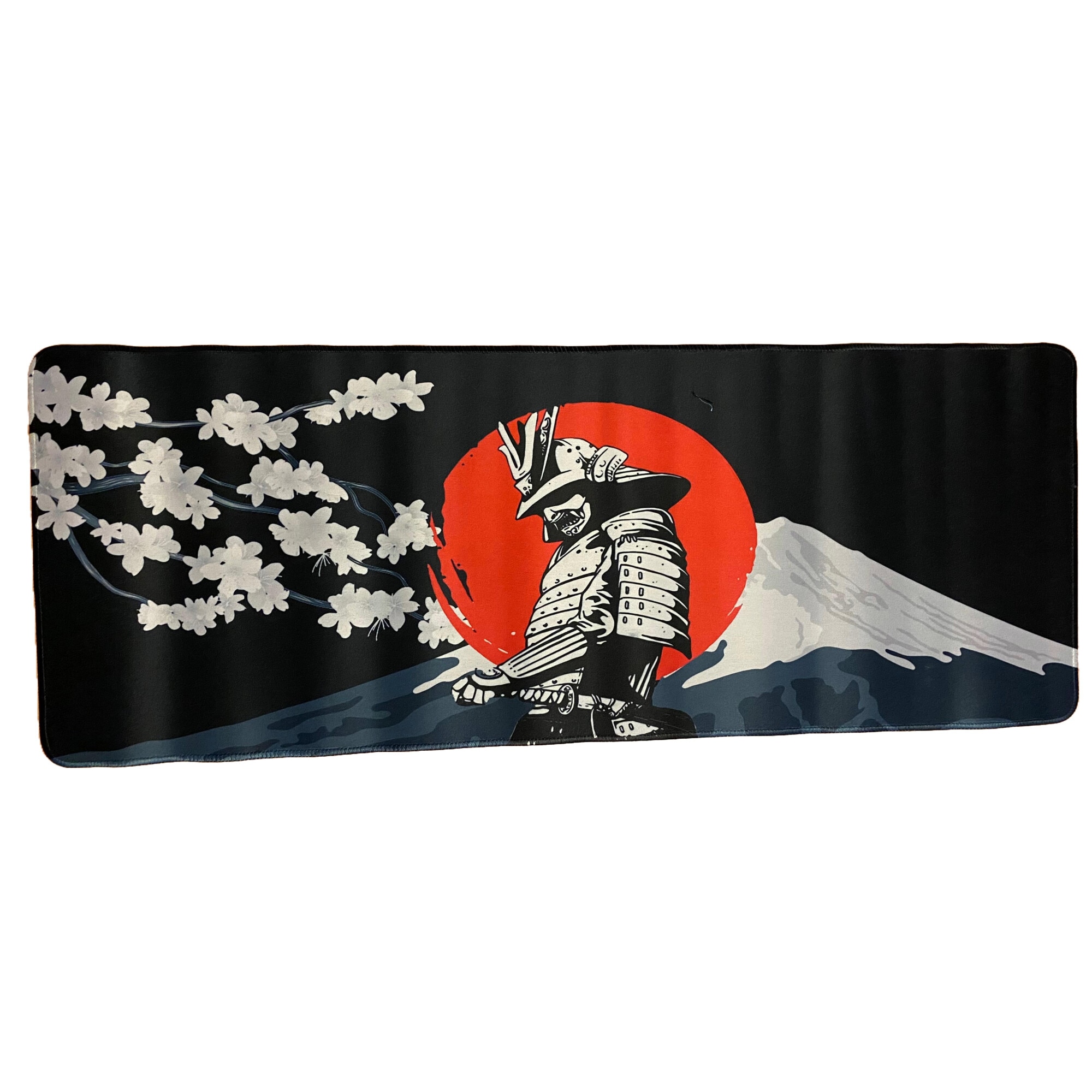 Imagine pentru Mousepad format Deskmat pentru gaming, Samurai Fuji Spring, 800 x 300 x 2 mm