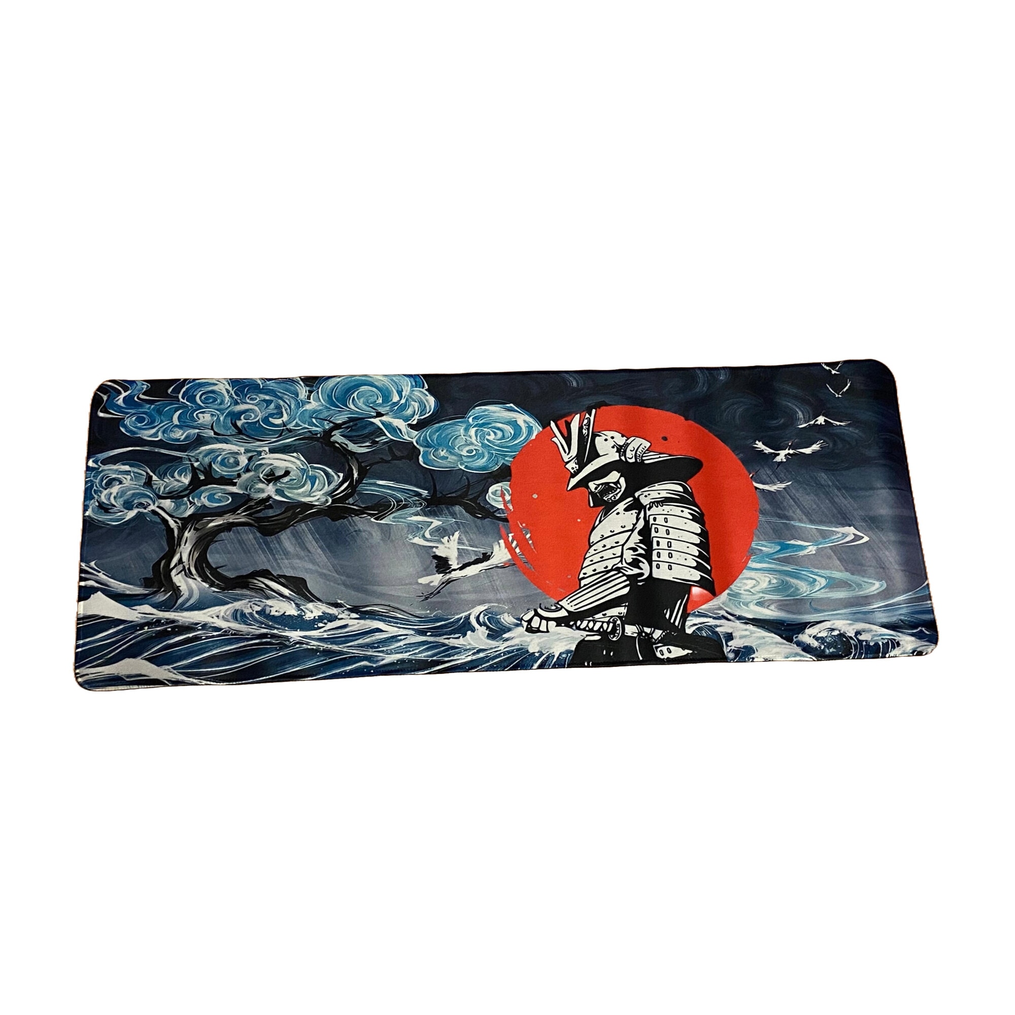 Imagine pentru Mousepad format Deskmat pentru gaming, Samurai in the Storm, 800 x 300 x 2 mm
