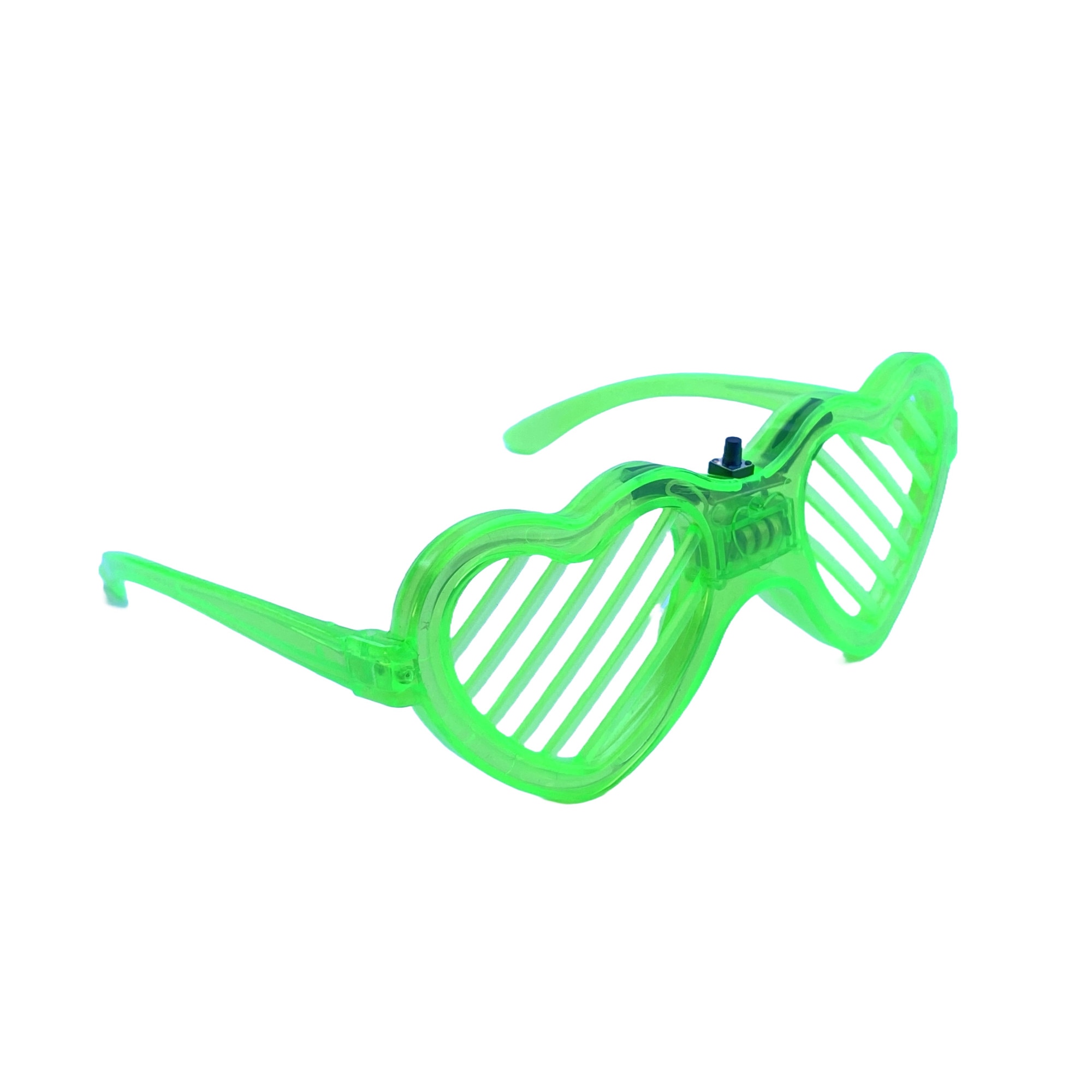 Imagine pentru Ochelari pentru petrecere LED, in forma de inima, culoare verde