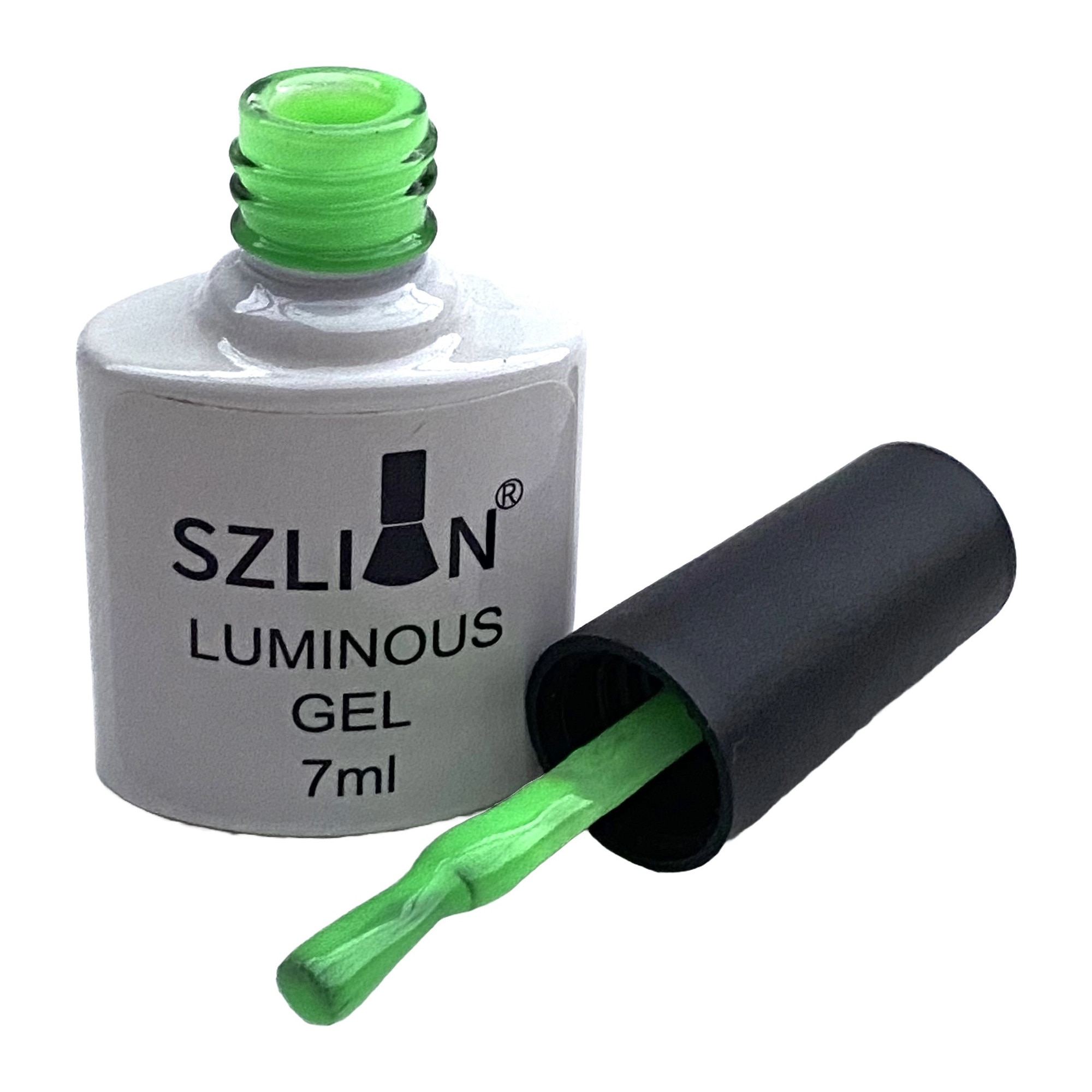 Imagine pentru Oja de tip Gel luminos pentru unghii, 7 ml, culoarea nr 5, Verde neon