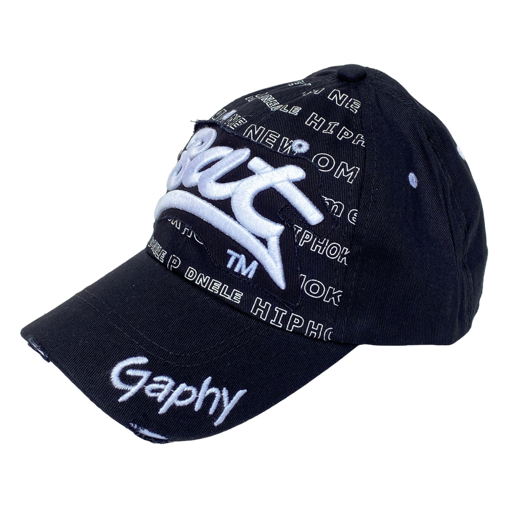 Imagine pentru Sapca unisex, 100% Bumbac, marime universala reglabila, model Graphy, negru